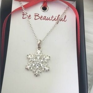 Avon Best Wishes Be Beautiful snowflake necklace